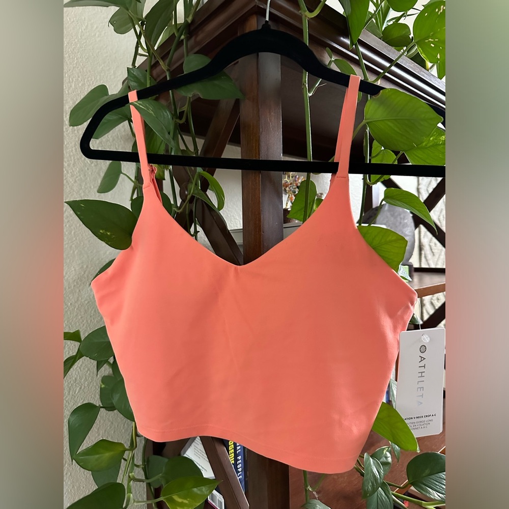 ATHLETA ELATION V-NECK CROP A-C